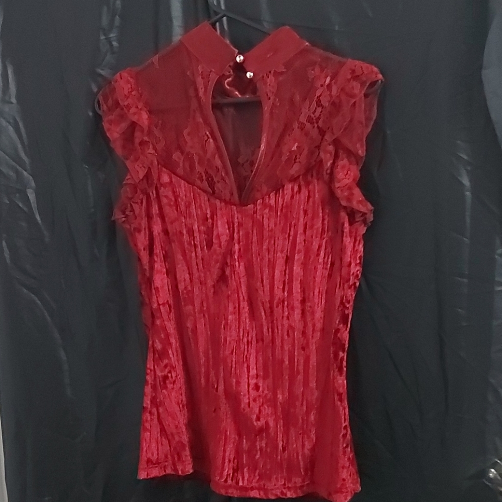 Agaci Red Blouse